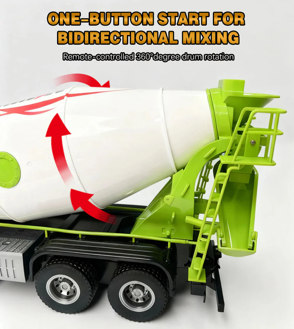 HUINA 1537 1:14 RC Cement Mixer Truck 12CH