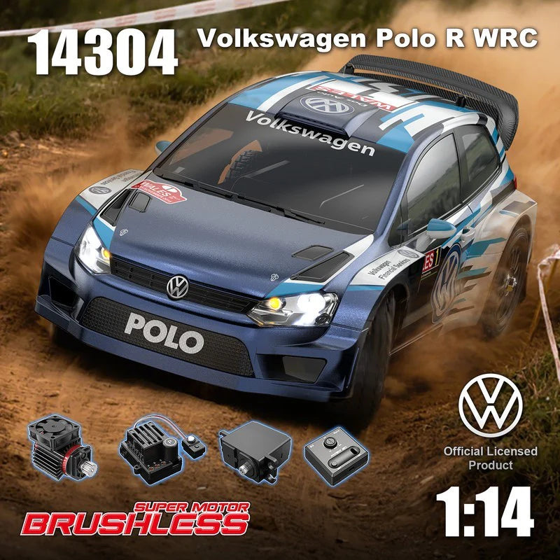 MJX Hyper Go 14304 1:14 Volkswagen Polo R WRC 43KPH Brushless