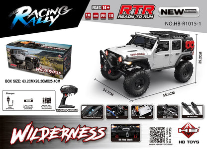 HB Toys R1015-1 1:10 4WD Rock Crawler RC Car with Electronic Differential Lock