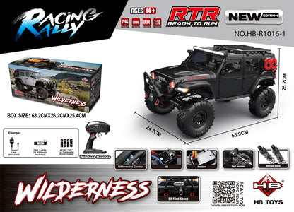 HB Toys R1016-1 1:10 4WD Rock Crawler RC Car with Electronic Differential Lock