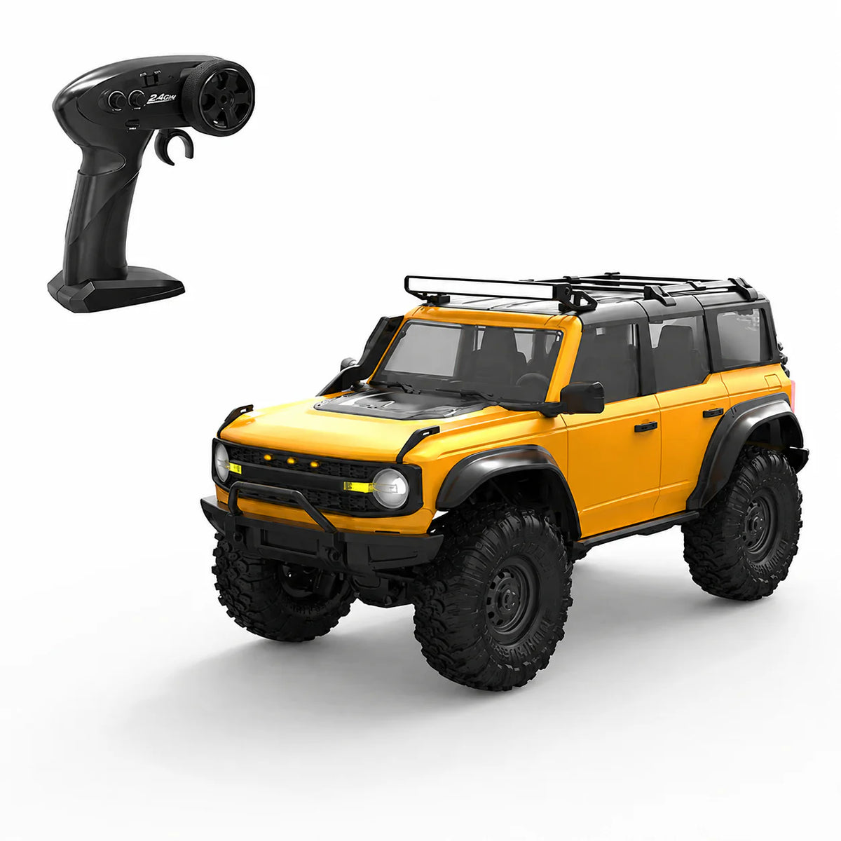 HB R1601 1:16 Ford Bronco Yellow 2.4G 4WD RC Crawler Car