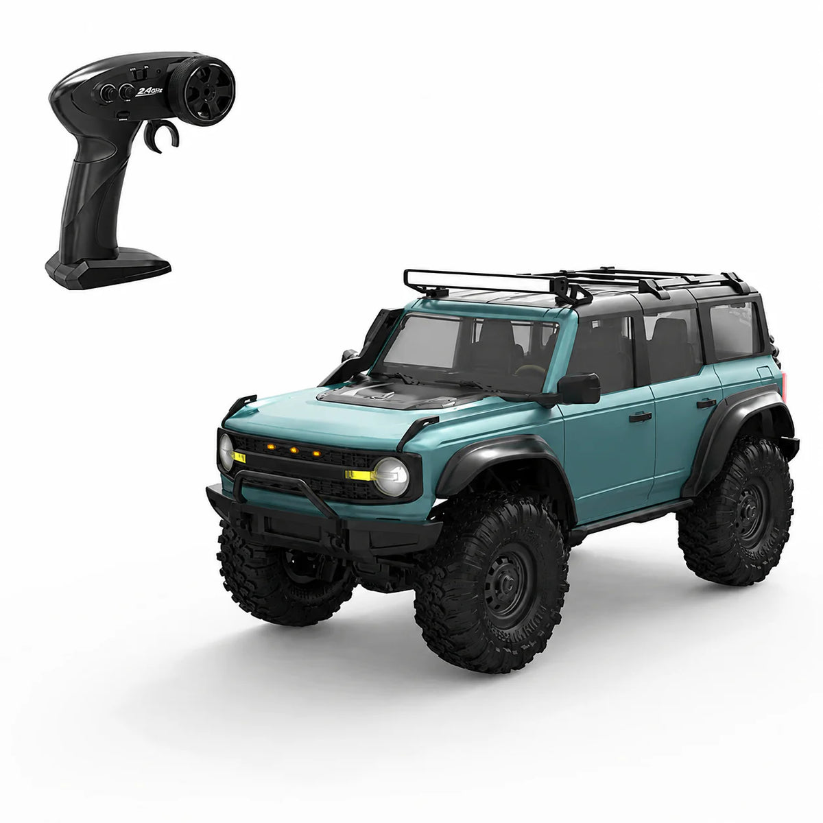 HB R1602 1:16 Ford Bronco Blue 2.4G 4WD RC Crawler Car