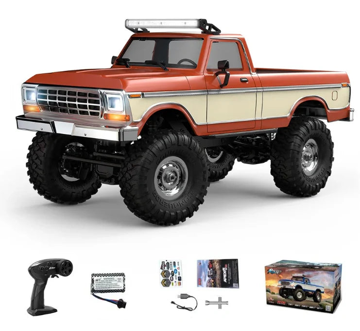 HB R1611 1:16 Retro Ford F150 Orange 4WD RC climbing truck