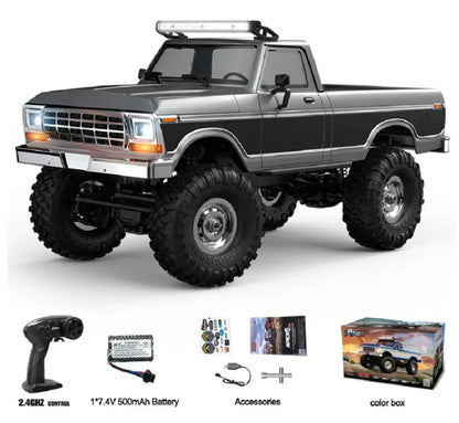 HB R1612 1:16 Retro Ford F150 Black 4WD RC climbing truck