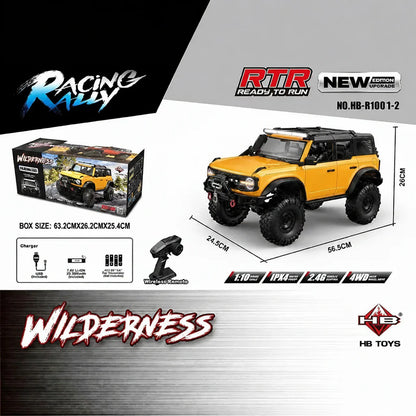 HB Toys R1001-2 Yellow 1:10 Ford bronco Upgraded version RC rock crawler