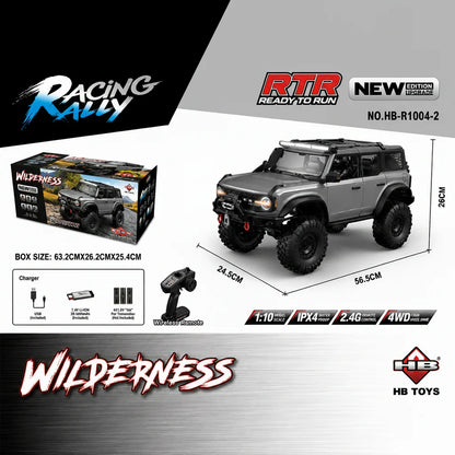 HB Toys R1004-2 Dark Grey 1:10 Ford bronco Upgraded version RC rock crawler