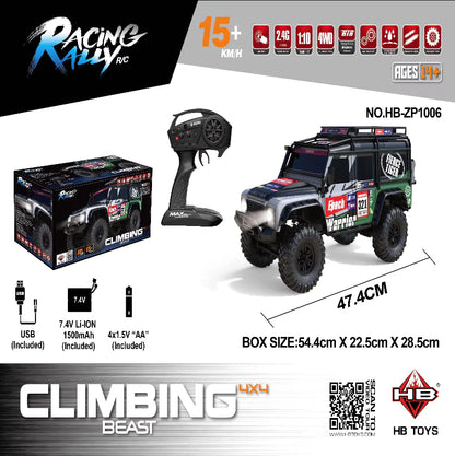 HB Toys ZP1006 1:10 Land Rover Defender 4WD RTR RC Rock Crawler