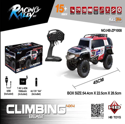 HB Toys ZP1008 1:10 Toyota FJ Cruiser 4WD RTR Rc rock crawler
