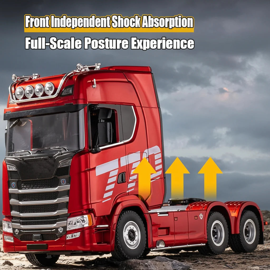 Huina 1501A 770S 1:18 RC Tractor Truck with Flatbed Trailer