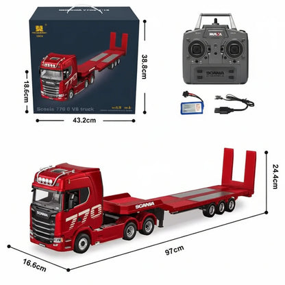 Huina 1501A 770S 1:18 RC Tractor Truck with Flatbed Trailer
