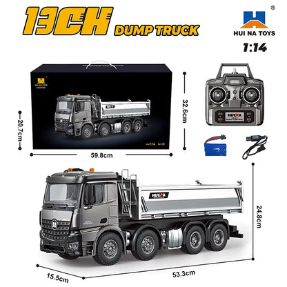 Huina 1536PRO 1:14 RC Dump Truck Alloy Metal 13CH