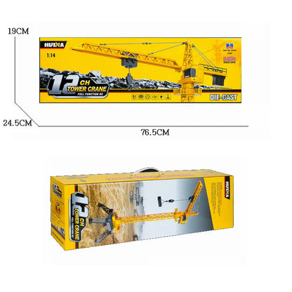 Huina 1585 12 channel Rc Alloy Tower Crane 2026 Edition
