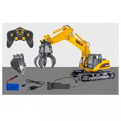 Huina 571HD 1:14 Excavator with claw grabber RC