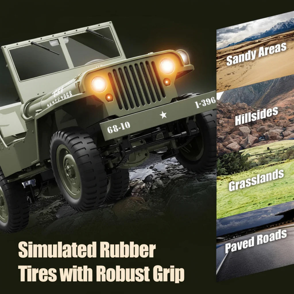 JJRC C8815 Willys Military Jeep 1:10 RC Truck