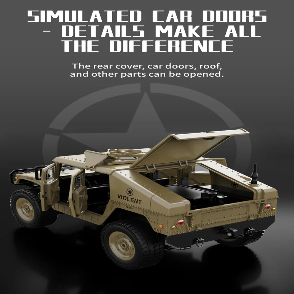 JJRC C8835 1:16 4WD RC Military Jeep with LED Lights