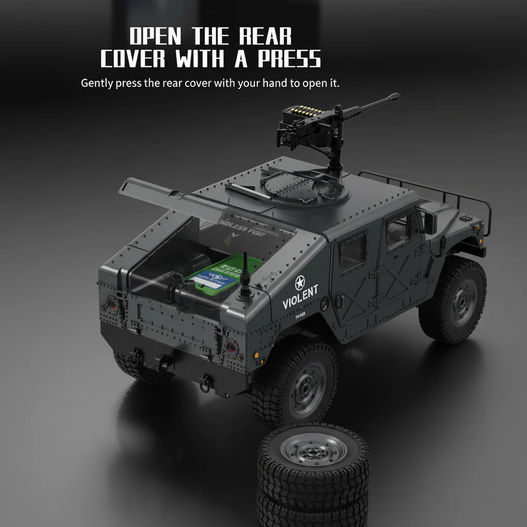 JJRC C8835 1:16 4WD RC Military Jeep with LED Lights