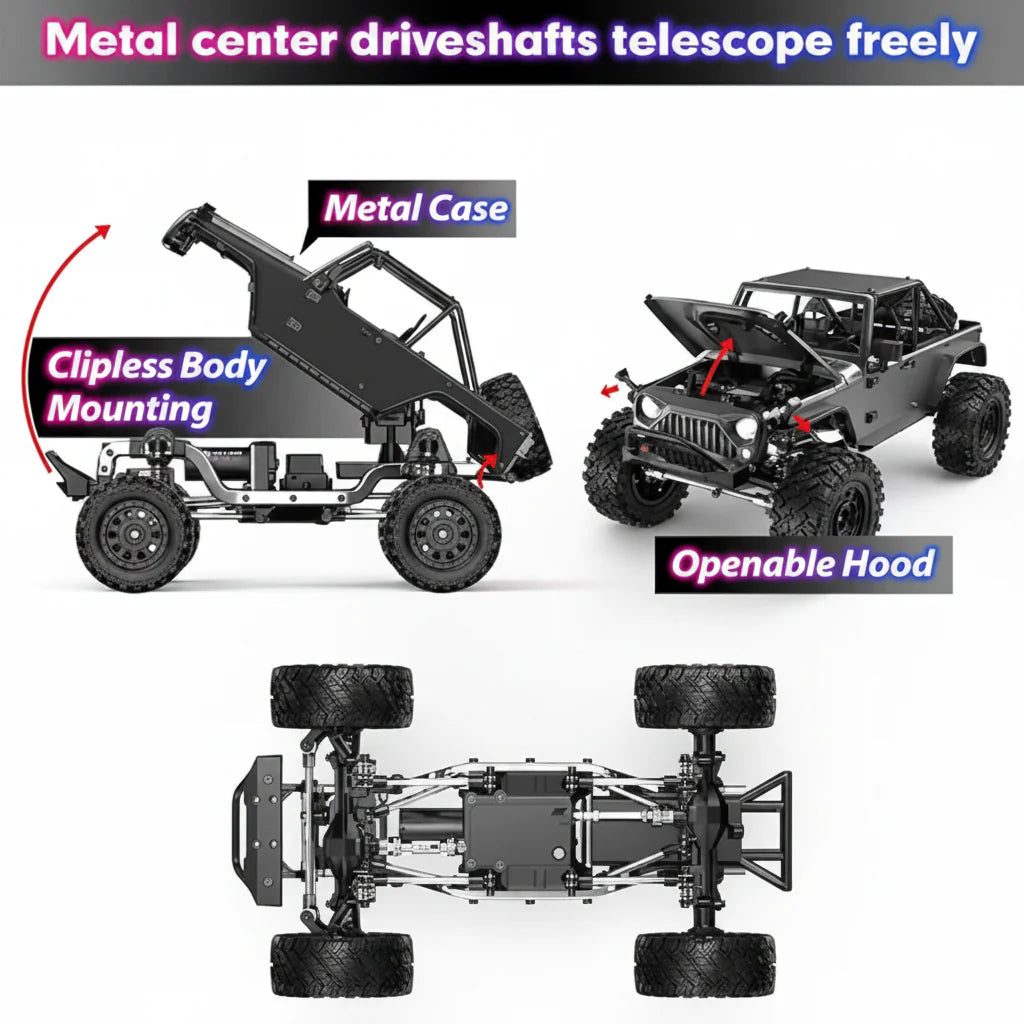 MJX H12Y Hyper Go 1:12 4WD RC Crawler