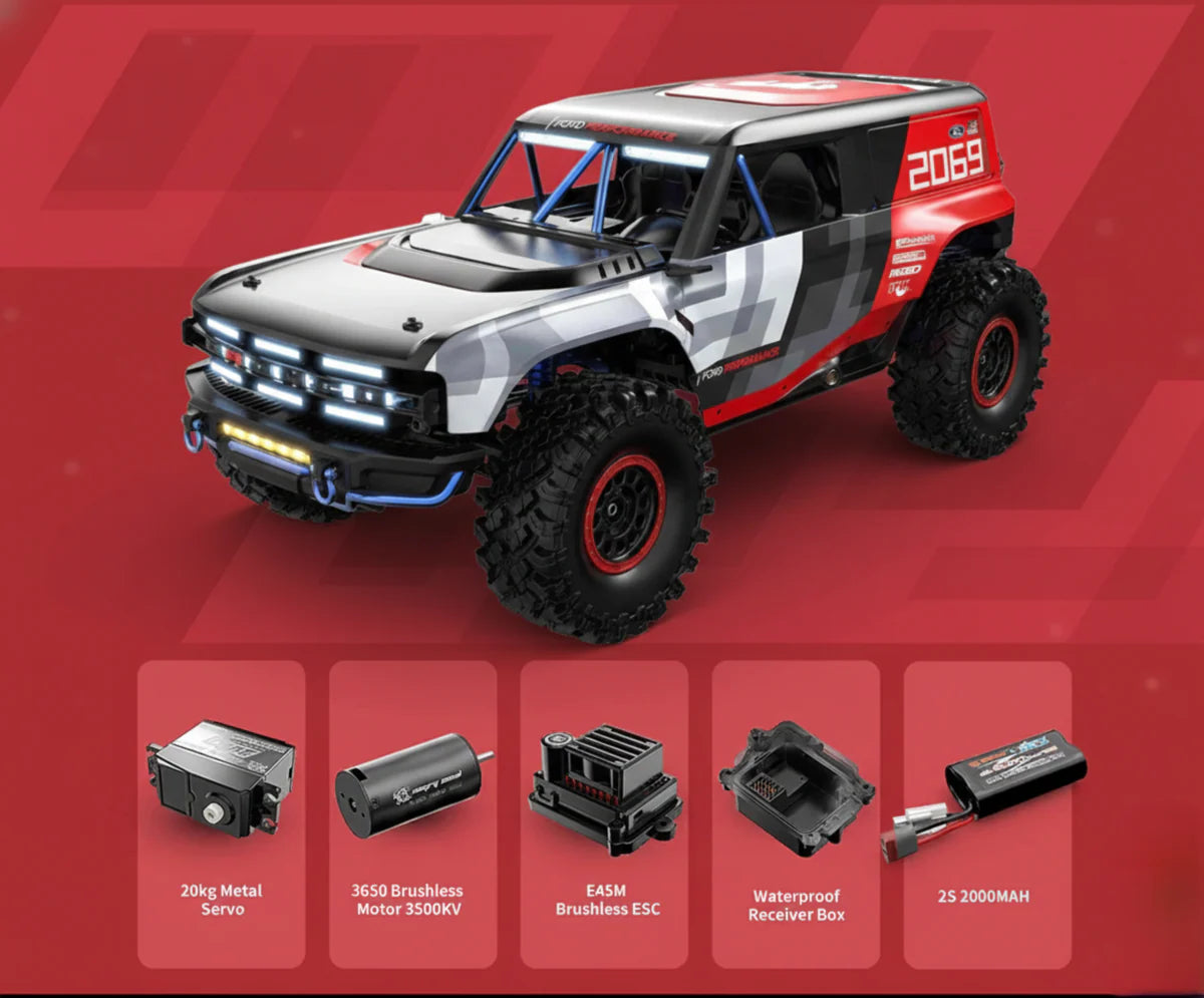 MJX Hyper Go H8PDC 1:8 RC Crawler – Ford Bronco