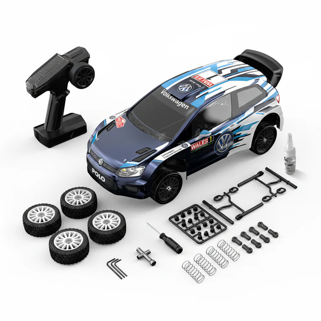 MJX Hyper Go 10304DC 1:10 Volkswagen Polo R WRC Brushless RC Rally Car – 70km/h 3S RTR