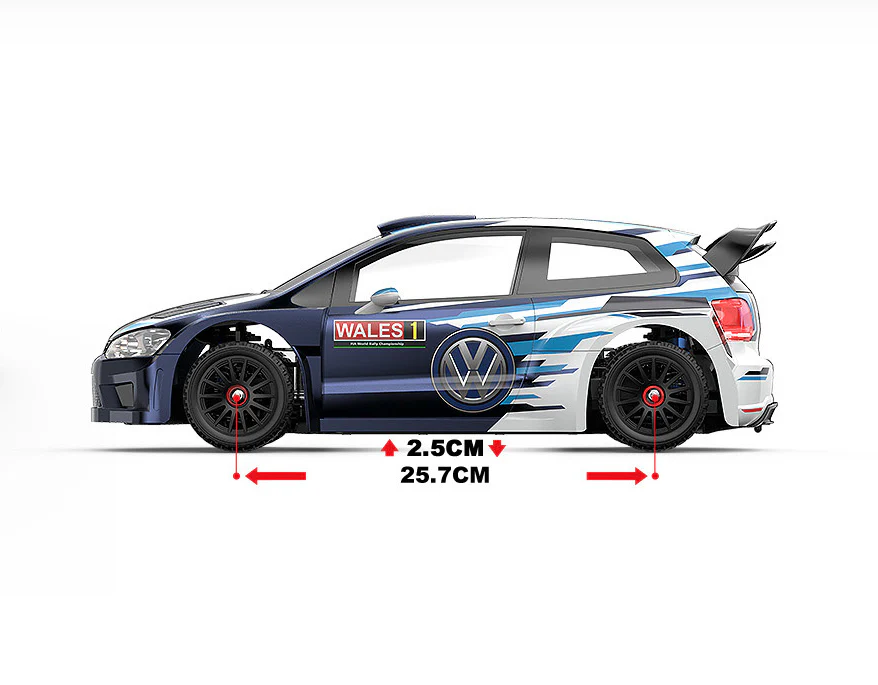 MJX Hyper Go 10304DC 1:10 Volkswagen Polo R WRC Brushless RC Rally Car – 70km/h 3S RTR
