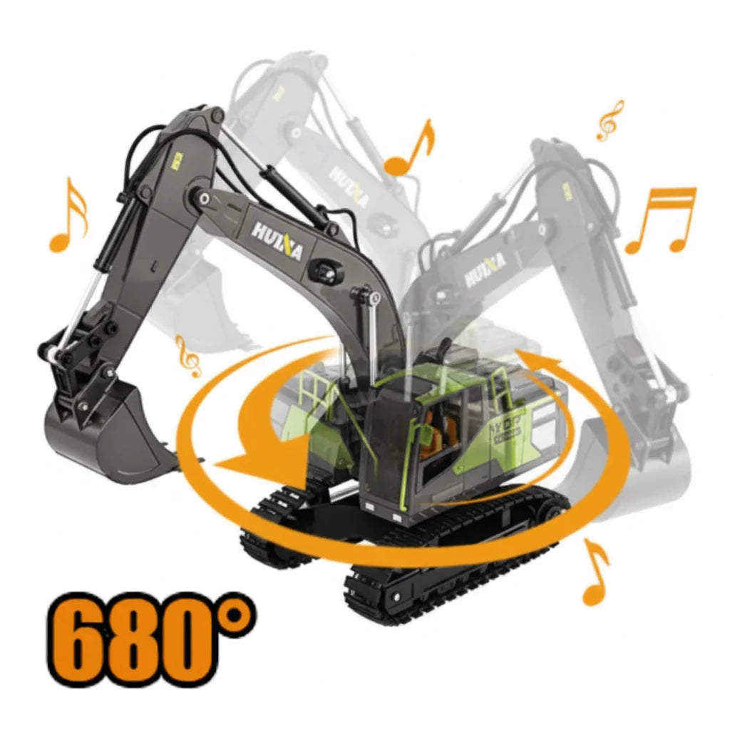 Huina 1661 1:18 RC Excavator