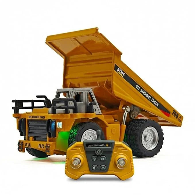 TRASPED HG4-414 1:64 RC Dump Truck – App & Remote Control with Lights & Sounds