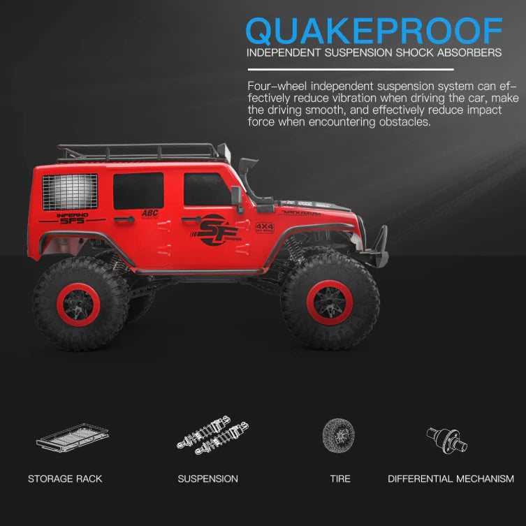 WL Toys 104311 1:10 Jeep Wrangler 4WD Off-Road RC Crawler