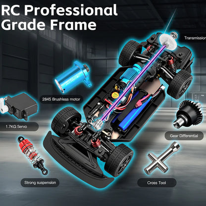 Wltoys 124020 1:12 4WD Brushless Drift Racing RC Car 60KM/H
